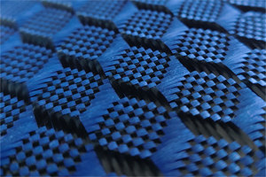 新型复合纤维布 碳纤维芳纶混编布 高性能玻纤/碳纤/芳纶纤维复合编织布 颜色纹路花式可定制 体育用品/汽车用复合材料纤维布